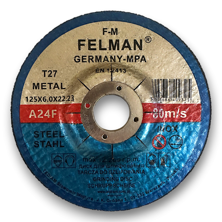 Tarcza korundowa do szlifowania FELMAN METAL 